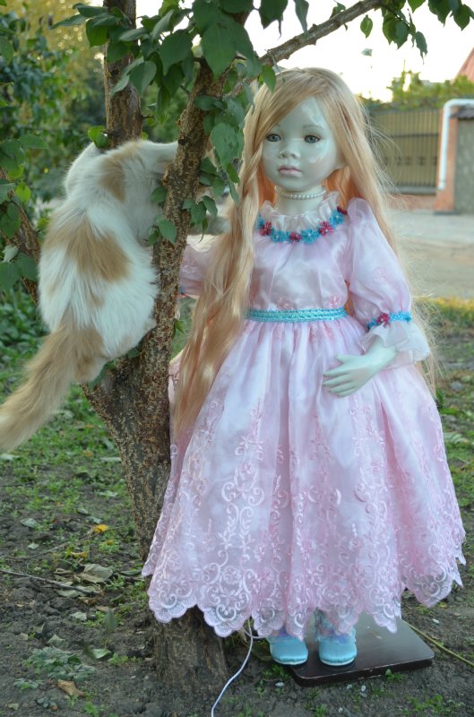 Лунные девочки или необычное творение Ширли (Shirley) - глазурованная кукла Мариэль (Mariele)