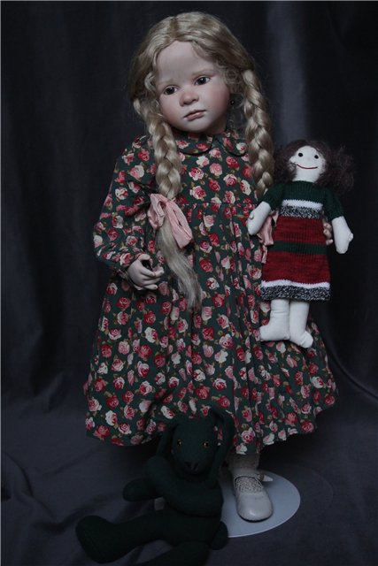 Фарфоровая кукла-снегурочка Офелия (Ophelia) от Ruth Treffeisen. Просто наступила зима