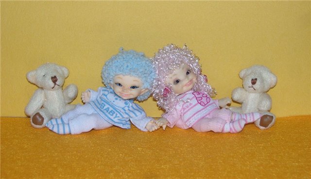 Новенькие костюмчики и парички для Мирона и Маруси. (все для Realpuki FaiyriLand) (фото 3)