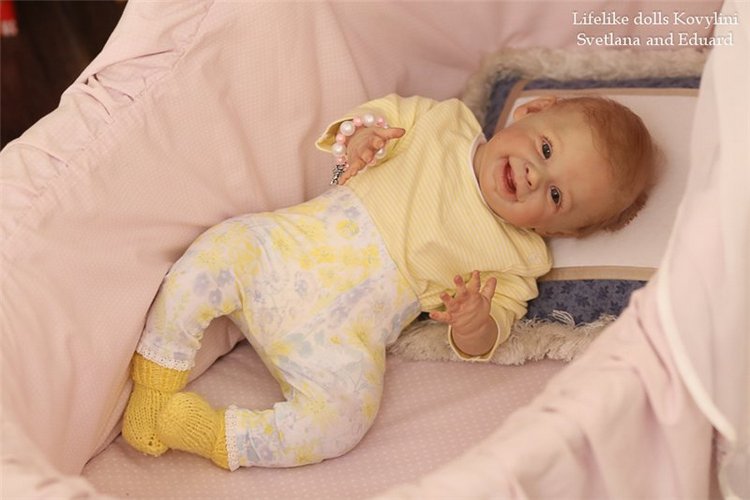 На щечке родинка, а в глазах любовь! Варенька - кукла реборн Ковылиных Светланы и Эдуарда