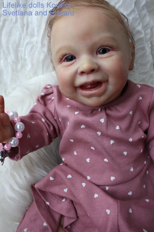 На щечке родинка, а в глазах любовь! Варенька - кукла реборн Ковылиных Светланы и Эдуарда