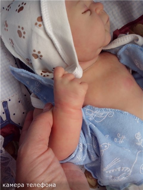 Маленький малыш реборн Андрейка, молд Жульен