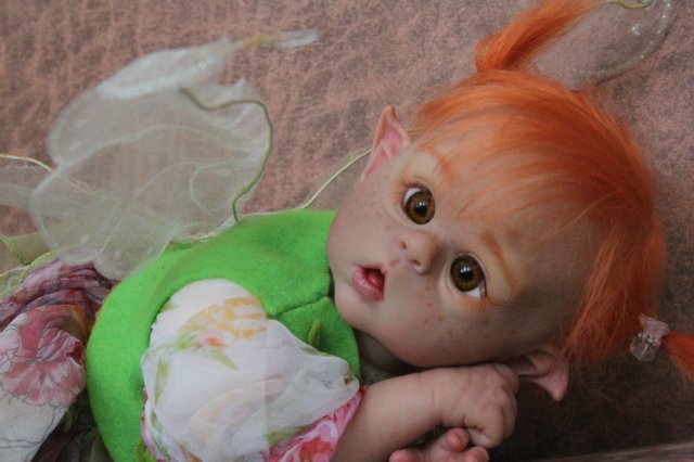 Чудо в перьях, кукла-реборн Элины Кудрявцевой