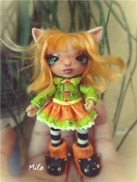 Хеллоунское настроение. Авторские куклы от Милы (фото 4)