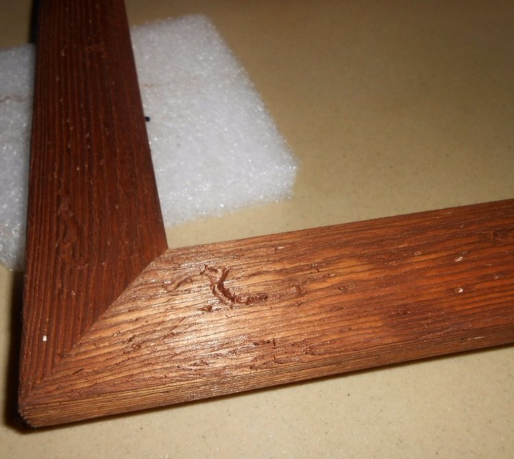 Старим деревянную рамку - мастер класс