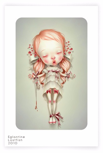 Сюрреалистические иллюстрации французской художницы Элоди LostFish или еще раз об Алисе