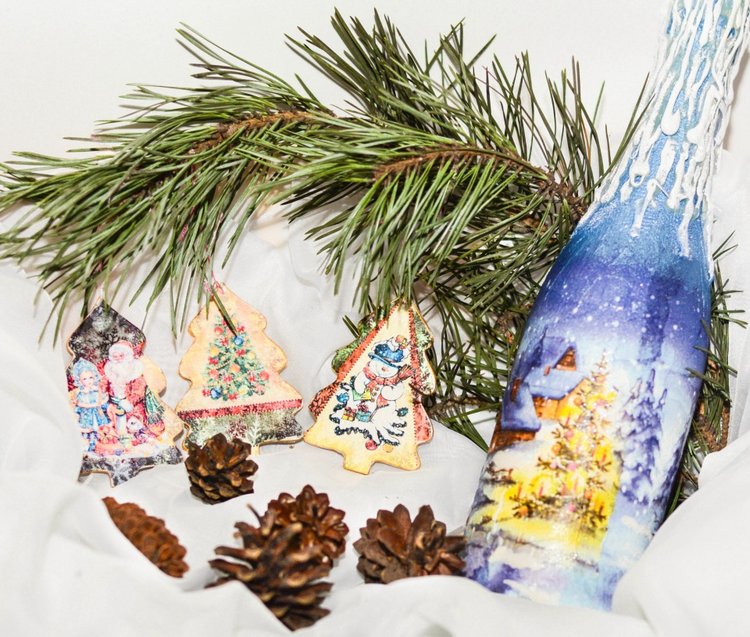 Мой новогодний декупаж — Другие хобби и увлечения: сад