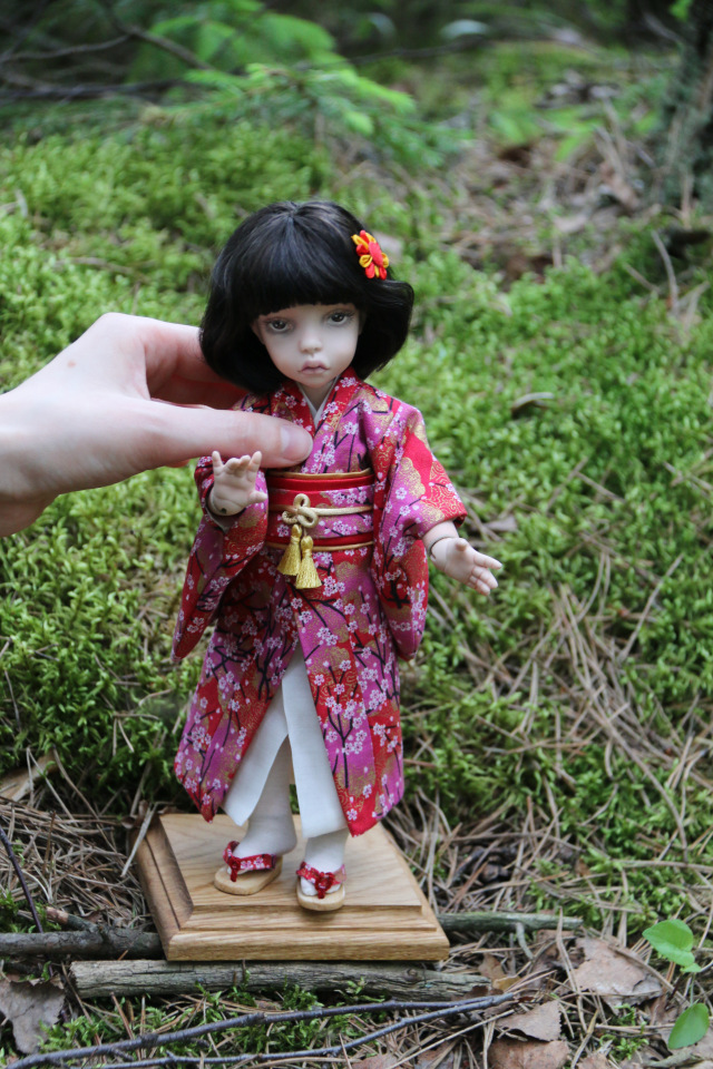 Харуми: фарфоровая шарнирная кукла | Бэйбики Харуми: фарфоровая шарнирная кукла (фото 5)