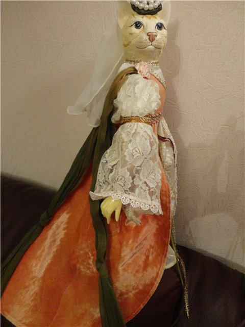 Повесть о Ромео и Джульетте. Куклы-коты коты из фарфора - Katerines collection (фото 9)