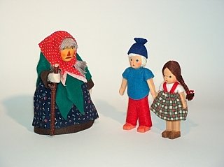 Куклы из дерева по семейной традиции Lotte Sievers-Hahn dolls, Лотты Сиверс-Хан