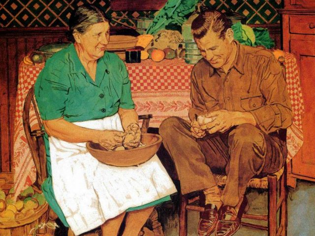 Марк Твен американской живописи. Лиричная и живая старая Америка Нормана Роквелла