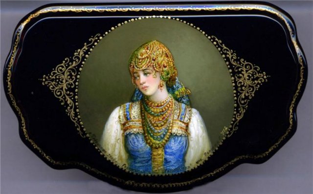 Усмотри тропинку в сказку или Здесь русский дух, здесь Русью пахнет. Федоскинская лаковая миниатюра (фото 10)