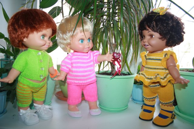 Яркие весенние полосочки для Galoob baby face