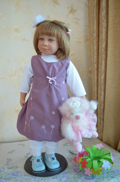 Такую вы точно не встречали, кукла Нели от Hiltrud Schwing