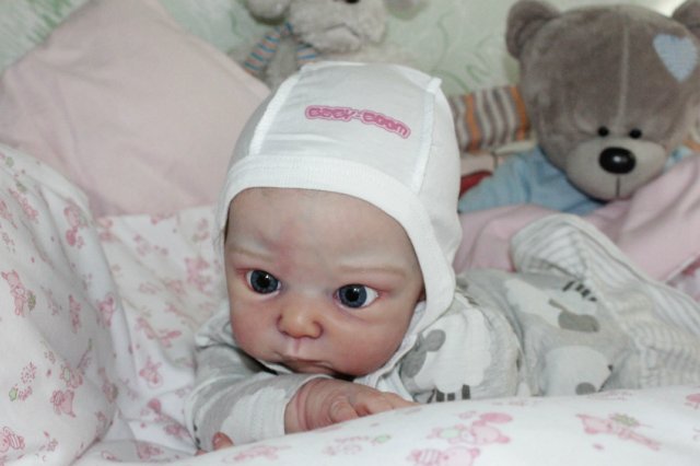 Мои маленький большеглазик, кукла реборн Беспаловои Жанны
