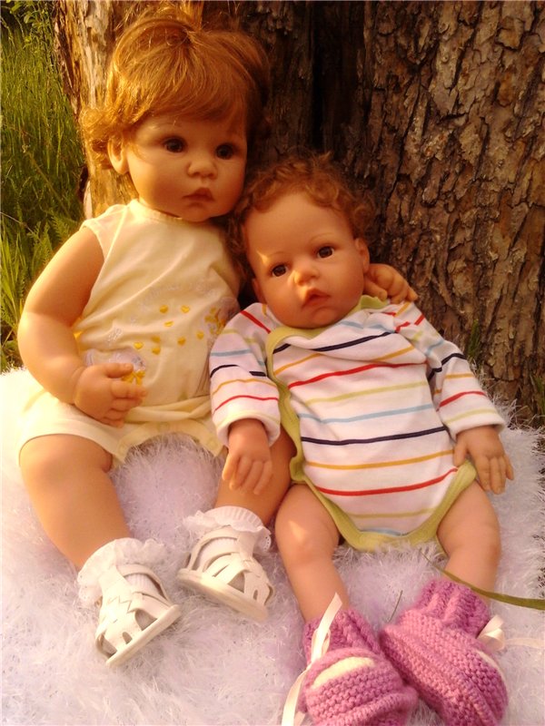 Моя малышка Алиса - Breath of Life Babies "Baby Amber" от Lee Middleton - на даче (фото 10)