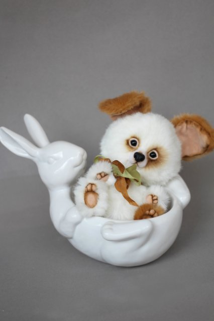 Щенок Юзик. Авторская игрушка Татьяны Матляк