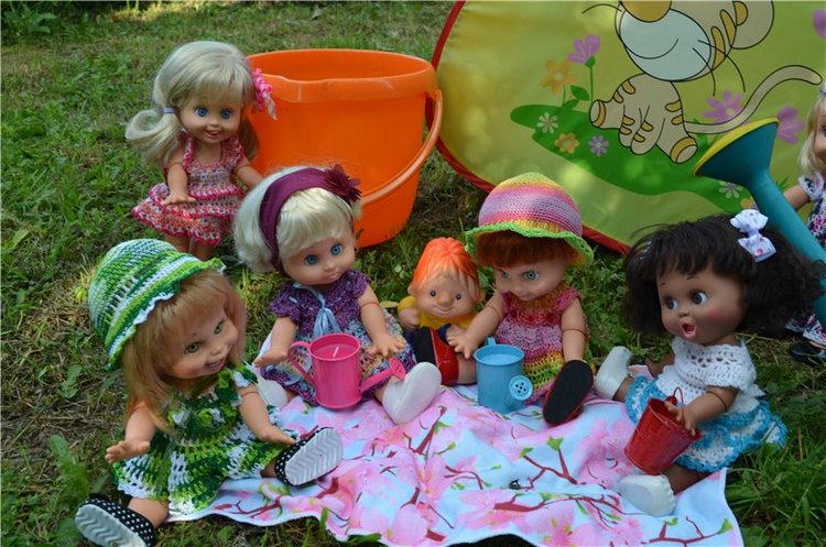 Фэйсинки и Майя на даче — Куклы Galoob Baby Face (Фейсинки): винтаж 90