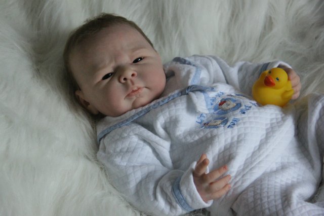 Ноэльчик... очень серьезный малыш... Куколка реборн Вишни Виктории