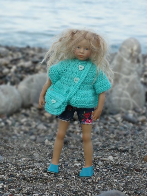 Бирюзовые зерисовки — Куклы Annette Himstedt (Аннетт Химстедт): коллекционные