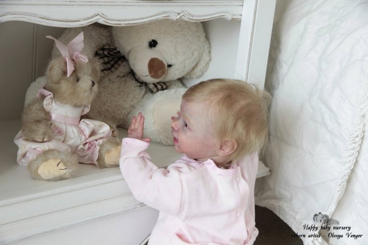 Мой солнечный лучик, моя радуга, мое счастье, моя Милена, Миленочка, Милеша. Кукла реборн Олеси Венгер