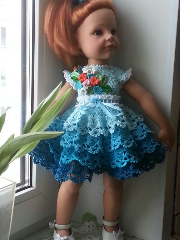 Новое платье для куклы (ГОТЦ) или В начале зимы - лето (фото 3)