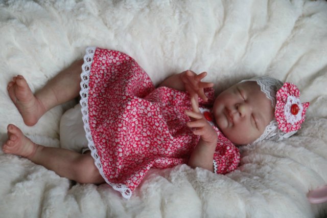 Спящая малышка Рози 2. Куколка реборн Виктории Вишни