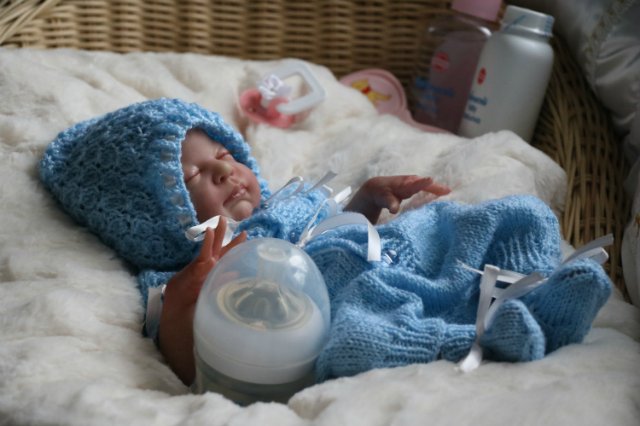 Спящая малышка Рози 2. Куколка реборн Виктории Вишни