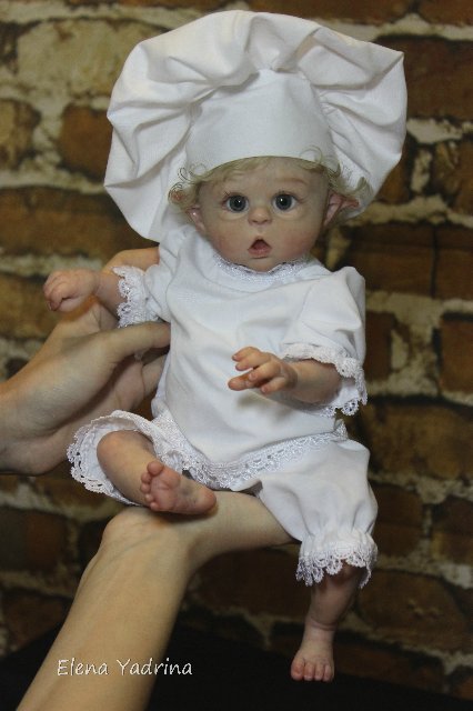 Поваренок по мотивам работы "Прототип мини Офелии". Куклы реборн Елены Ядриной