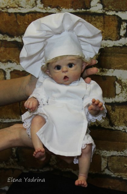 Поваренок по мотивам работы "Прототип мини Офелии". Куклы реборн Елены Ядриной