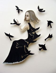 Удивительные бумажные куклы японской художницы Maki Hino