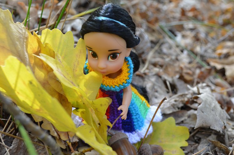 Мини дисней аниматорс Жасмин - осенняя прогулка или лесная принцесса, много фото (фото 5)