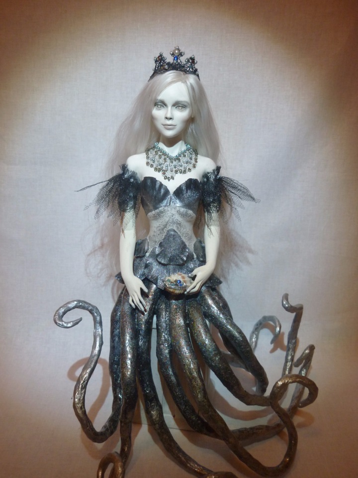 Морская царевна. Авторская кукла ручной работы (фото 2)