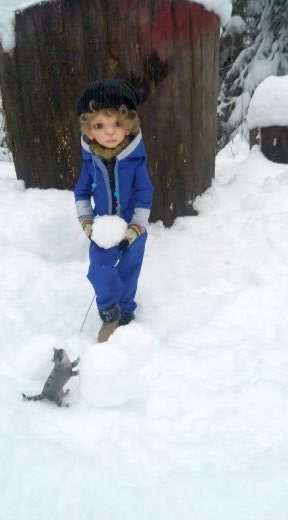 Прогулка в заснеженный лес с Морисом (фото 10)