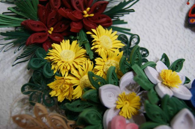 Веночек в цветочек. Квиллинг