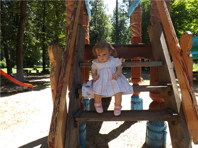 Летняя прогулка Танечки. Кукла реборн