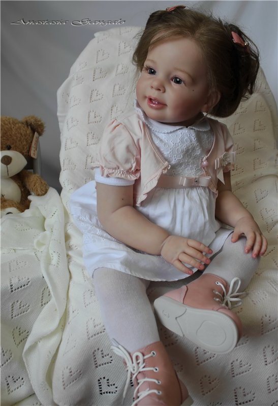 Поделись улыбкою своей.Стефания,кукла реборн Анастасии Гангало