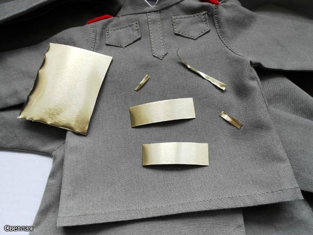 МК Солдатская форма 1941-1945 года для кукол (фото 10)