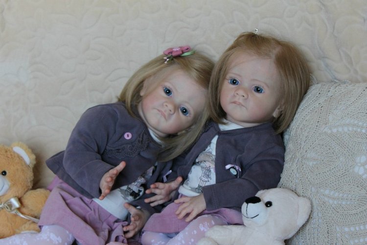 Мои сестрички Аня и Яна! Куклы реборн Шепелевой Людмилы