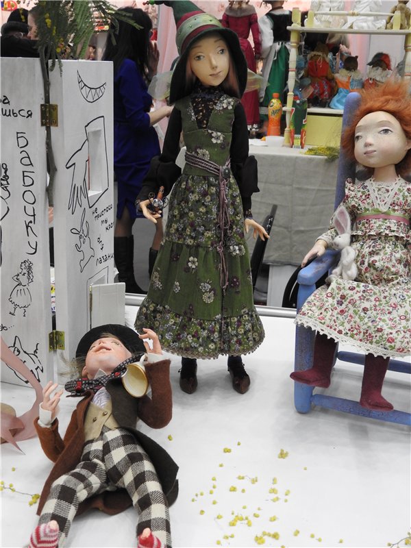 Экскурсия в страну чудес… Авторская кукла. Москва, Тишинка 2016