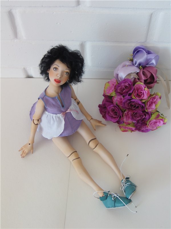 Авторские шарнирные куклы Кислой Валентины. Девочки молда Кузя (фото 10)