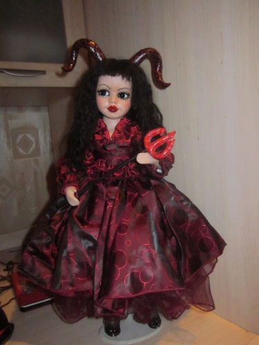 Переделка фарфоровой куклы (фото 10)