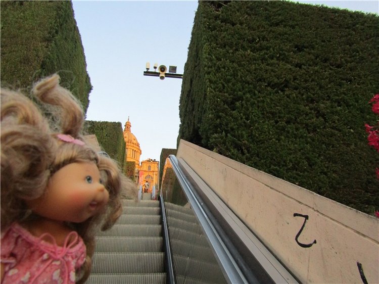 На вершине горы Монжуик в Барселоне