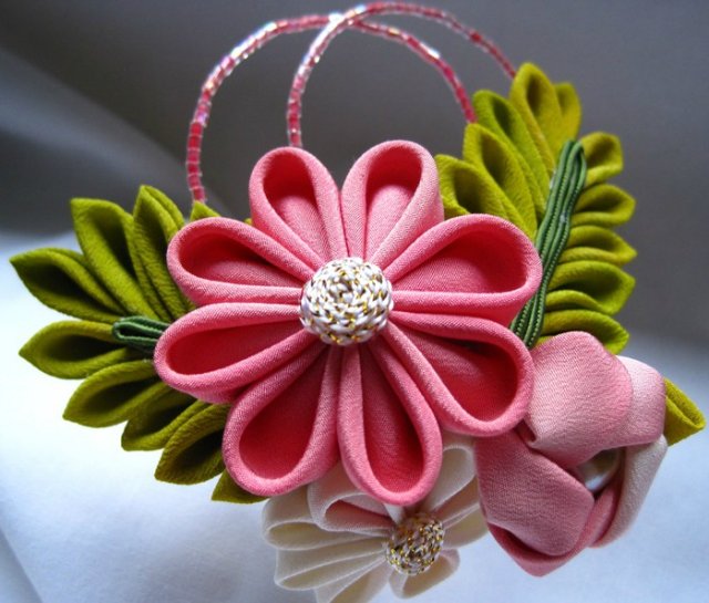 Kanzashi - японское искусство создания красоты (фото 5)