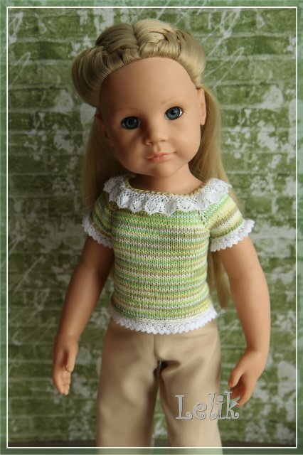 Летние кофточки для Gotz — Одежда и обувь для кукол своими руками: фото (фото 6)