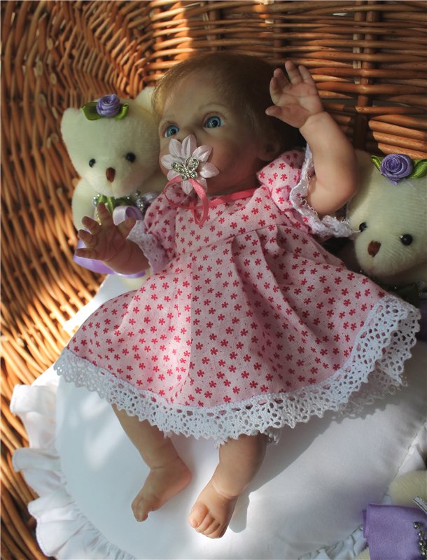 Кукла реборн Nessa. Дюймовочка