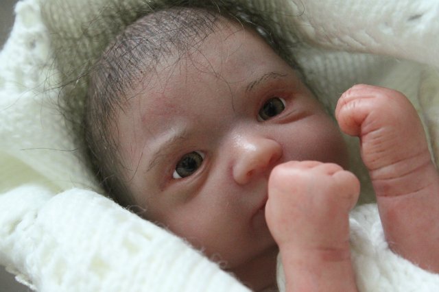 Зая, мини реборн Элины Кудрявцевой