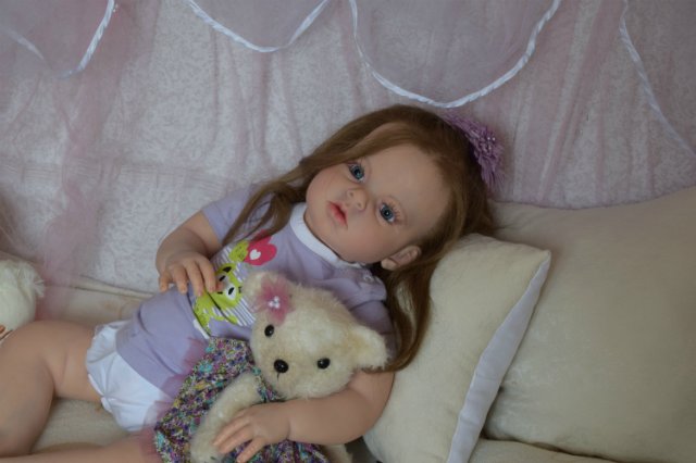 Моя первая большая девочка реборн Ариша