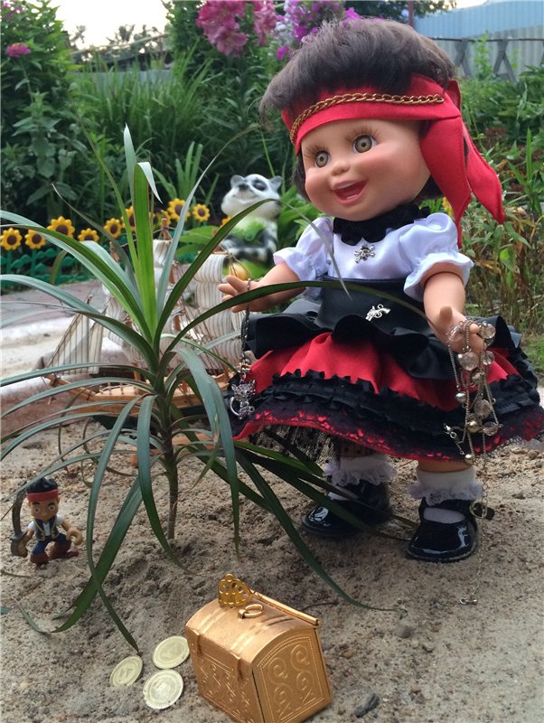 Хейди пиратка.Baby Face — Куклы Galoob Baby Face (Фейсинки): винтаж 90 (фото 7)