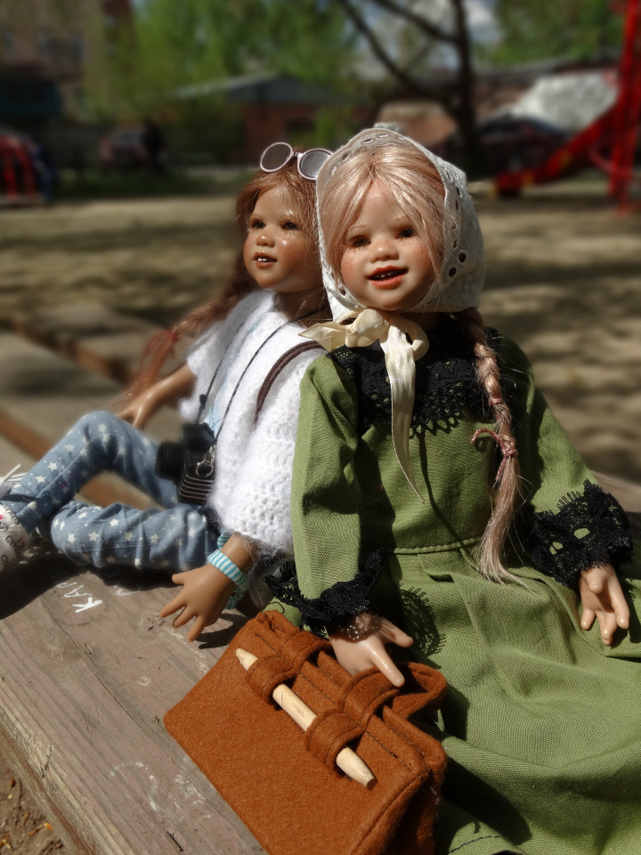 Девочки из разных эпох. Куклы Аннет Химштедт. Или с любимыми не расставайтесь
